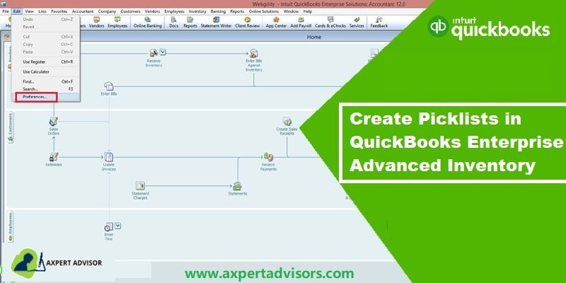 Create Picklists in QuickBooks Enterprise Advanced Inventory - Featuring Image