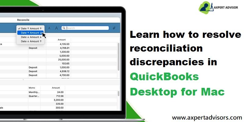 Learn how to resolve reconciliation discrepancies in QuickBooks Mac - Featuring Image