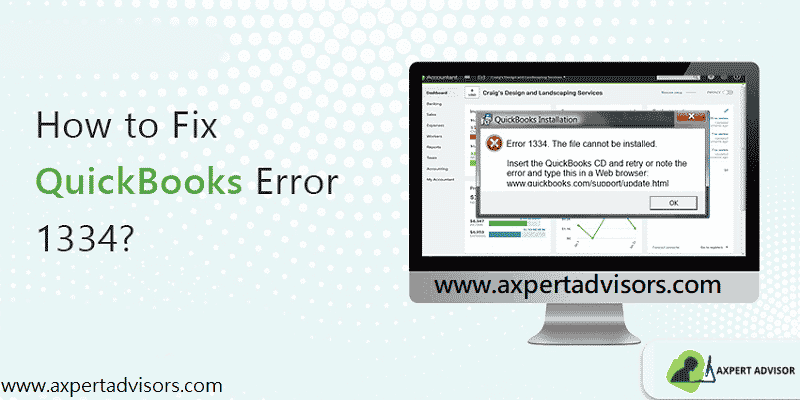 Fixing Error 1334 when installing, updating or repairing QuickBooks - Featuring Image