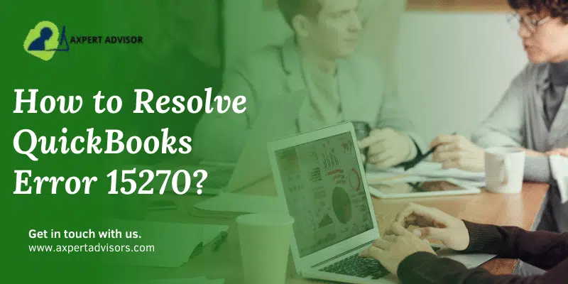 How to fix QuickBooks error 15270