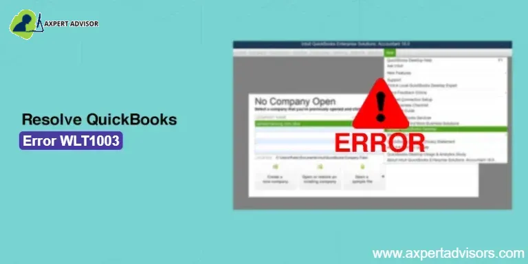 How to Troubleshoot QuickBooks Error Code WLT1003 - Featuring Image